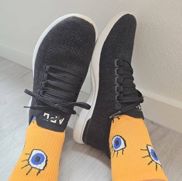 APL | Techloom Breeze 'Metallic Black' knit low-top activewear sneakers | WMS 7 - Picture 3 of 13